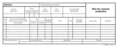 Model Bon De Consum Excel