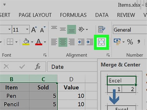 Merge Cells In Excel