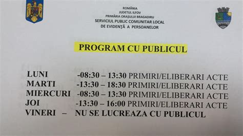 Program Buletine Bragadiru