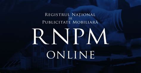 Registrul National De Publicitate Mobiliara