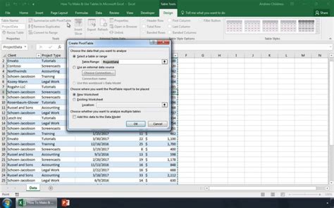 Tabel Excel Model Download